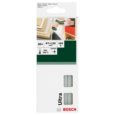 Bosch barras de pegamento 2609256D29 7 mm Diámetro, 30 barras