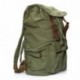 DRF Mochila Casual Unisex de Lona Bolso Escolar para Portátil hasta 16 BG04 Verde 
