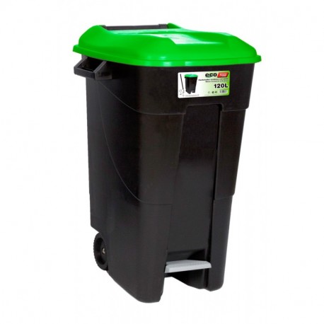 Tayg T-423031 Cubo Basura, Negro/Verde, 120 l