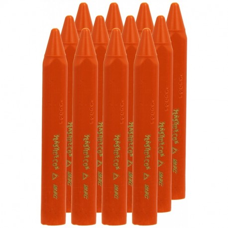Plastidecor 816 - Ceras, caja de 12 unidades, color naranja