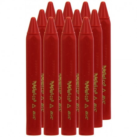 BIC 421878 - Pack de 12 lápices, color rojo
