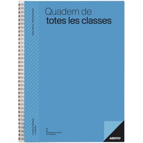 Additio P221 - Cuaderno de todas las clases catalán , color azul