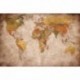 GREAT ART Foto Mural Vintage Mapa Mundial- Tapiz Decoración paises y continentes. Póster del mundo 336 x 238 cm 