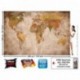 GREAT ART Foto Mural Vintage Mapa Mundial- Tapiz Decoración paises y continentes. Póster del mundo 336 x 238 cm 