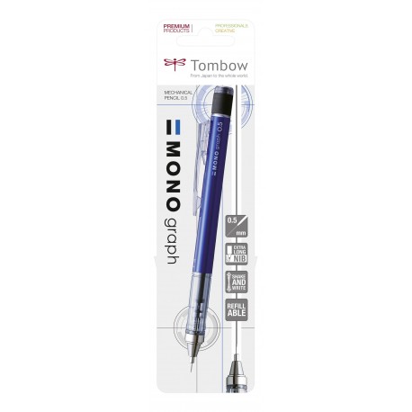 Tombow 942055 - Blíster de portaminas monocromo, color azul