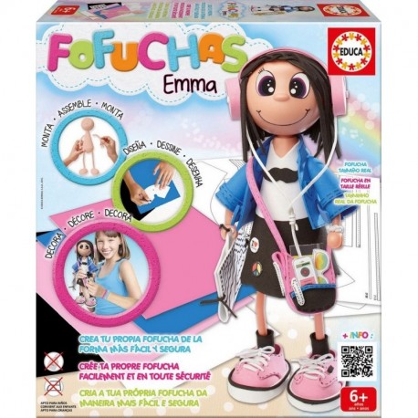 Educa Borrás Fofucha Emma muñeca Estudiante 16375 