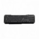 3GO KBDRILEPS2 - Teclado Multimedia para PS2, Color Negro