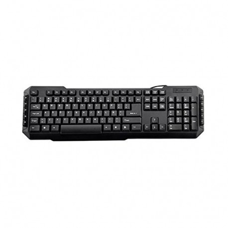 3GO KBDRILEPS2 - Teclado Multimedia para PS2, Color Negro