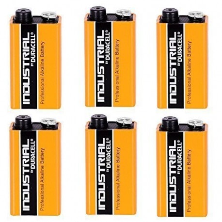 Duracell 6x 9V Volt Industrial Baterías Alcalino Sustituye Procell Caducidad 2019