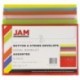 JAM Paper® Sobre de Plástico con Cierre de Botón y Cuerda - Folleto Grande - 247.6 x 31.8 x 368.3 mm - Colores Primarios Surt