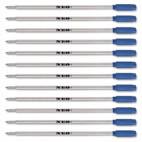 12 X Pen Refills In Blue Ink By NEO+. 8513 Cross Compatible
