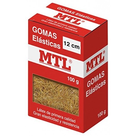 MTL 16369 - Caja gomas elásticas, 12 cm x 1.5 mm