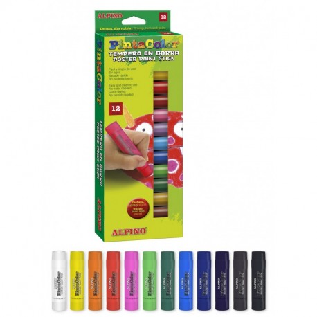 APLI TEMPERA SOLIDA EN BARRA TIPO STICK 6 COLORES METALIZADOS SURTIDOS -  14405