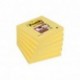 Post-It Super Sticky 6546SY - Pack de 6 blocs de notas adhesivas, 90 hojas/bloc, 76 x 76 mm, color amarillo
