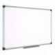 Bi-Office Maya W - Pizarra blanca magnética con marco de aluminio, 90 x 60 cm