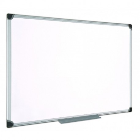Bi-Office Maya W - Pizarra blanca magnética con marco de aluminio, 90 x 60 cm