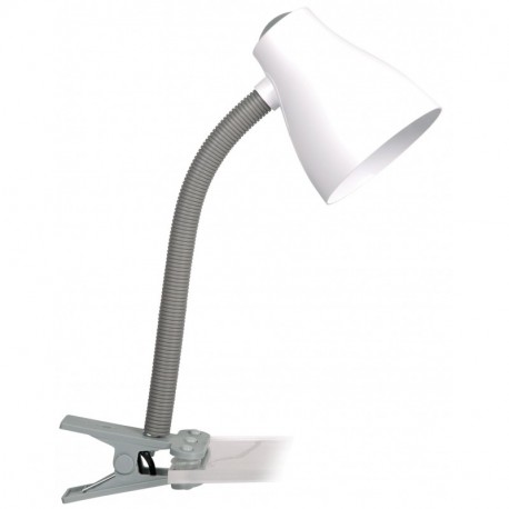 Smartwares Lámpara de Escritorio con Pinza de Fácil Colocación E27, 10 W, Gris