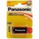 PACK 4 Pilas 9V - 6LR61 - PANASONIC Alkaline Power