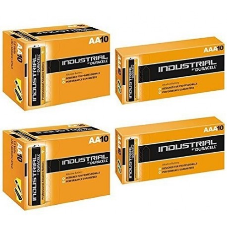 Duracell Dur20AAA&20AA - Batería Industrial, color naranja, 20 AA y 20 AAA