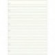 Hojas de recambio Filofax para cuaderno tamaño A5 a rayas , color blanco