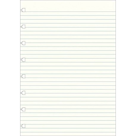 Hojas de recambio Filofax para cuaderno tamaño A5 a rayas , color blanco