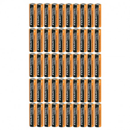 Duracell Industrial AA50pk - Pilas alcalinas AA, 50 unidades