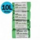 100 x 10 L luxtons biodegradables trazadores de líneas de - 10 litros de alimentos para cocina Degradable de la basura trazad