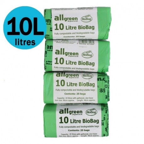 100 x 10 L luxtons biodegradables trazadores de líneas de - 10 litros de alimentos para cocina Degradable de la basura trazad