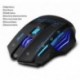 AFUNTA Ratones Zelotes Wireless Gaming Mouse con 7 Botón DPI ajustable 600/1000/1600/2400 LED para PC Gamer Mac Computer