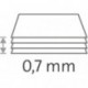 Dahle 527568 - Cizalla profesional de rodillo, 0.7 mm