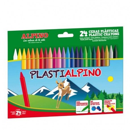 Alpino PA000024 - Estuche con 24 ceras