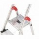 Hailo 8040-401 Escalera de Tijera Aluminio 4 peldaños 