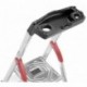 Hailo XXL Escalera taburete Aluminio, Negro, Rojo - Escalera de mano 3,05 m, 150 kg, 6,7 kg, 13 cm 