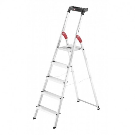 Hailo l60 easyclix - Escalera domestica l60 5 peldaños 168cm aluminio