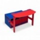 Delta Children 3 En 1 - Banco de almacenamiento y escritorio, unisex, color rojo y azul