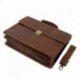 STILORD clásico maletín de piel para hombres business bag Vintage Piel auténtico de color marrón