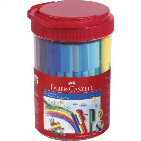 Faber Castell 155550 - Cubo de 50 rotuladores, color