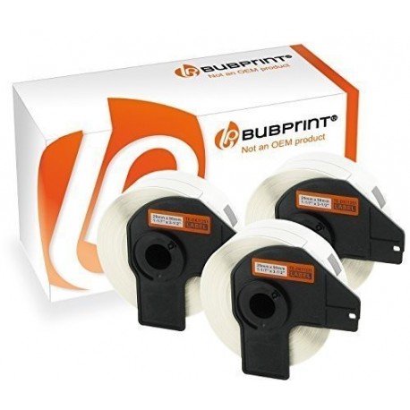 Bubprint 3 Cintas de Etiquetas Compatibles para Brother DK11201 para impresora PTouch QL550 QL560 QL500BW QL500BS QL560VP 29m