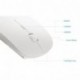 Tonor Super delgado Bluetooth 3.0 ratón óptico inalámbrico portátil 800/1200/1600 DPI, Blanco