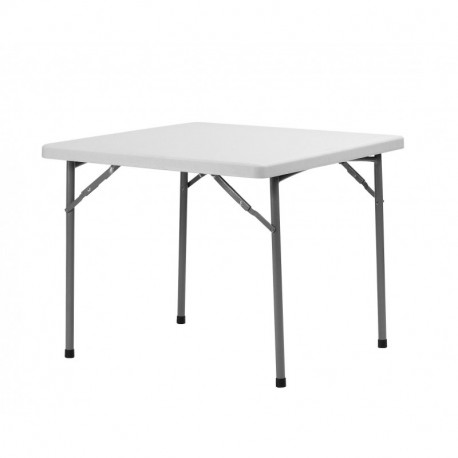 Maxchief XXL90 - Mesa plegable, 91.4 x 91.4 x 74.3 cm, color gris claro