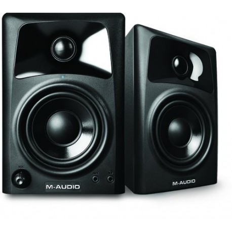 M-Audio AV32 - Monitores activos compactos de referencia para la creación audiovisual profesional y PC pareja de altavoces 