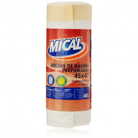 Mical - Bolsas de basura perfumadas - 45x47 - 40 unidades