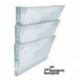 Acrimet Soporte para Archivos Modular de Pared 3 - Paquete Color transparente cristal