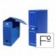 Liderpapel - Caja archivo definitivo plastico azul tamaño 36x26x10 cm 5 unidades 