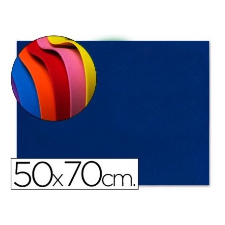 Liderpapel - Goma eva 50x70cm 60g/m2 espesor 1.5mm azul oscuro 10 unidades 