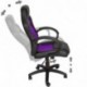TecTake Silla de escritorio de oficina, Racing - disponible en diferentes colores Púrpura 