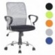 SixBros. Sillón de Oficina Silla de Oficina Silla giratoria Gris/Negro - H-8078F-2/2060