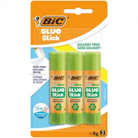 Klej ECOlutions Glue Stick 8g Blister 3 sztuki