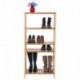 SONGMICS 5 Niveles Estantería de bambú para baño Librería Organizador Zapatero 130 x 60 x 26 cm BCB35Y