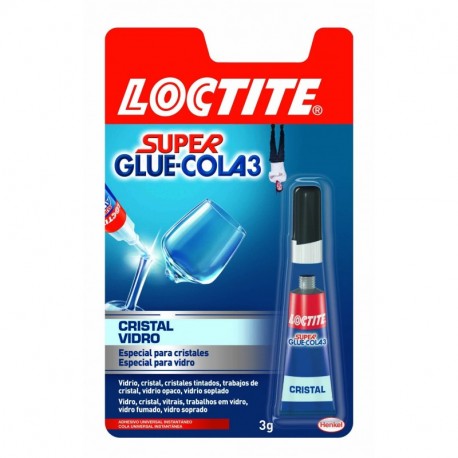 Loctite Super Glue-3 cristales, adhesivo universal instantáneo, incoloro, 3 gr